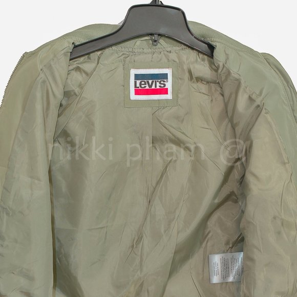 SIZE SMALL LEVI'S WOMEN Diamond Quilted Bomber Jacket - Picture 6 of 9